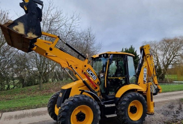 |kombi rakodó| JCB 4CX-yithato kanal, kitolhato gem, raklap villa, 4WD