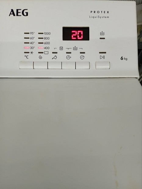 aeg felültöltős mosógép 6kg 1200rpm