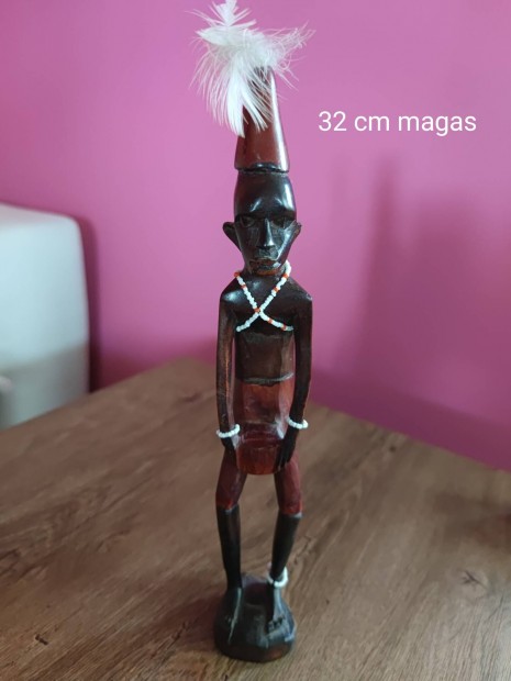 afrikai fa szobor 32 cm