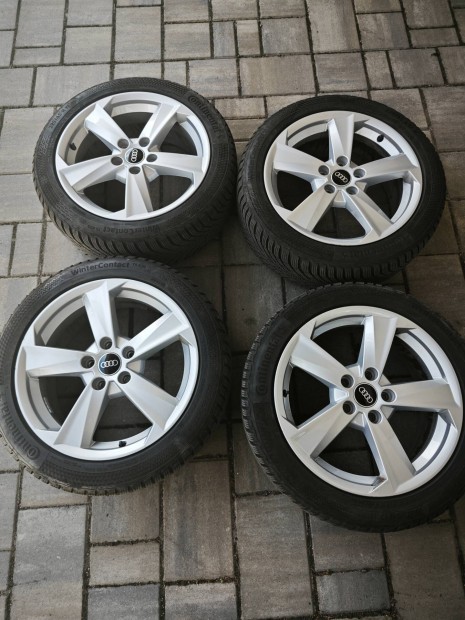 audi a3 17" jszer 5x112 alufelni 225/45 Continental tli gumi