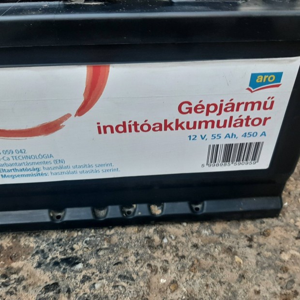 auto akkumultor 55ah bevizsglt elado