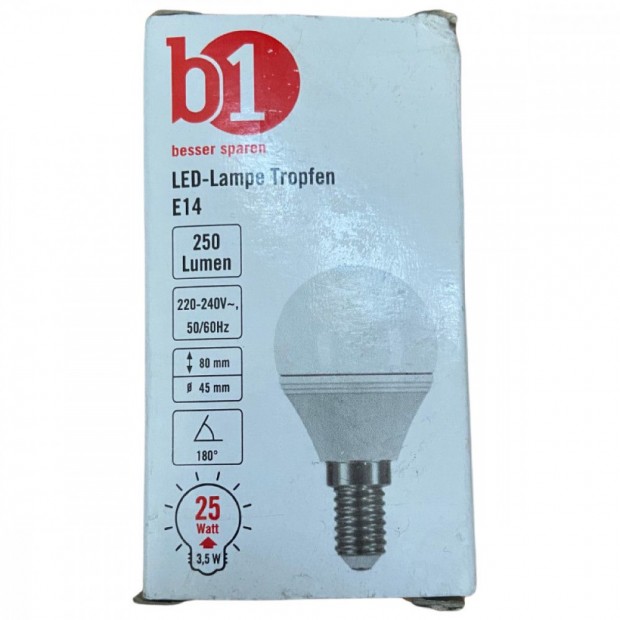 b1 LED Izz, 3,5W = 25W, E14, Matt, Meleg Fehr 2700K