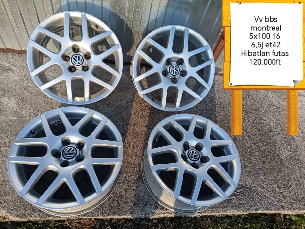 bbs montreal 5x100 16 col alufelni szett 