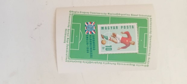 bélyeg postatiszta blokk 1966 foci vb