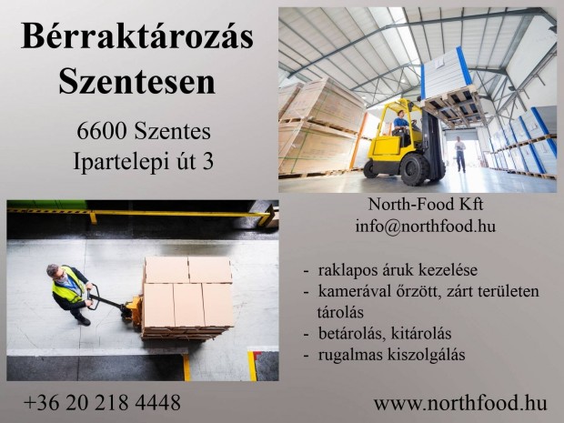 bérraktározás, tárolás, logisztikai szolgáltatás