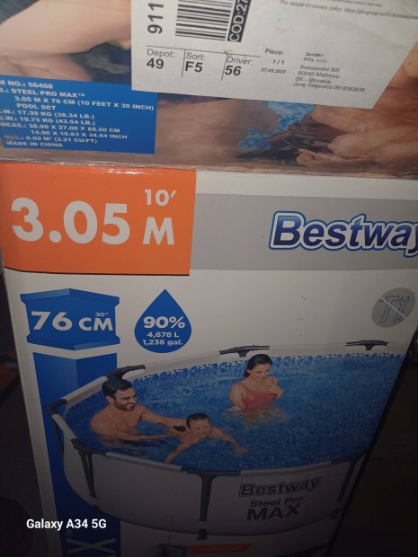 bestway 305x76cm medence