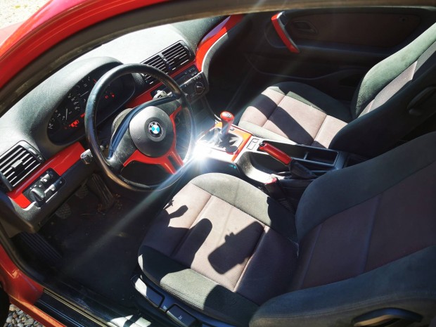 bmw e46 compakt piros diszlec szet