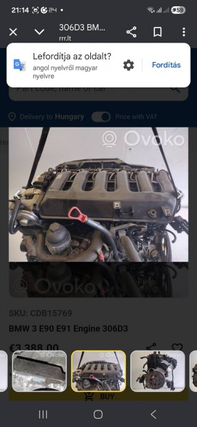 bmw e90.e91 e60.e61 2.5d 3.0d m57d3 olaj szuro haz 