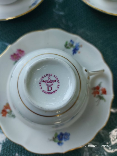 csehszlovák porcelán kavéskészlet