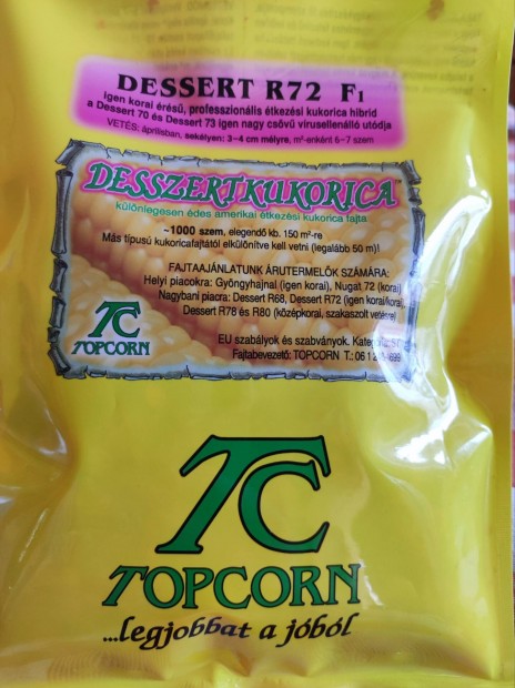 csemege kukorica vetőmag