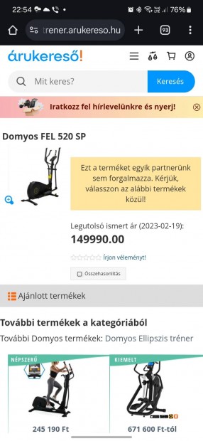 dechatlon dymos 520 elliptikus tréner újszerű állapotban