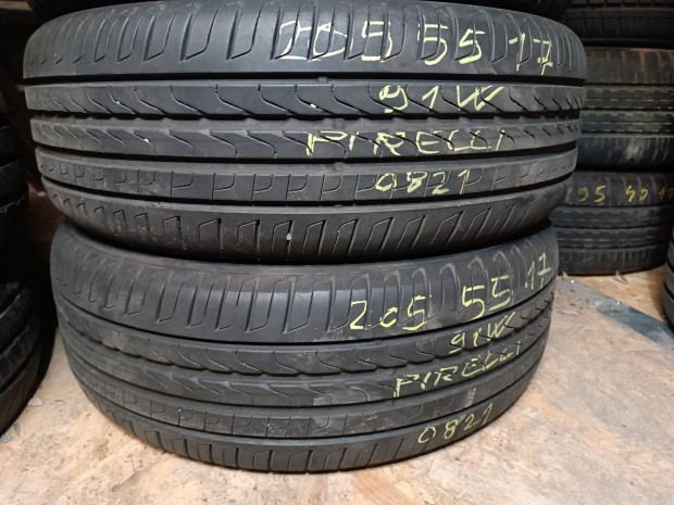 eladó 2db nyári 205/55 R17 pirelli gumi pár