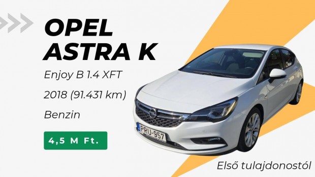 eladó Opel Astra K enjoy B 1.4 benzines