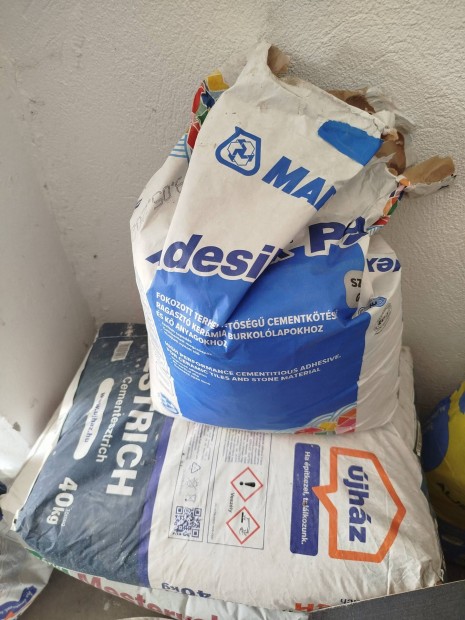 eladó felújításból megmaradt építőanyagok