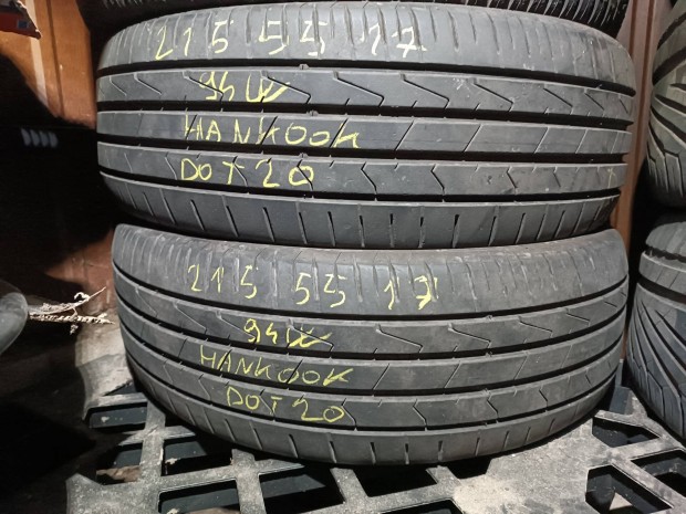 eladó nyári 215/55 R17 gumi szettek Continental, Hankook, Pirelli