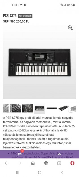 elad yamaha psr s 775 jszer llapotban  !mp3 stb..