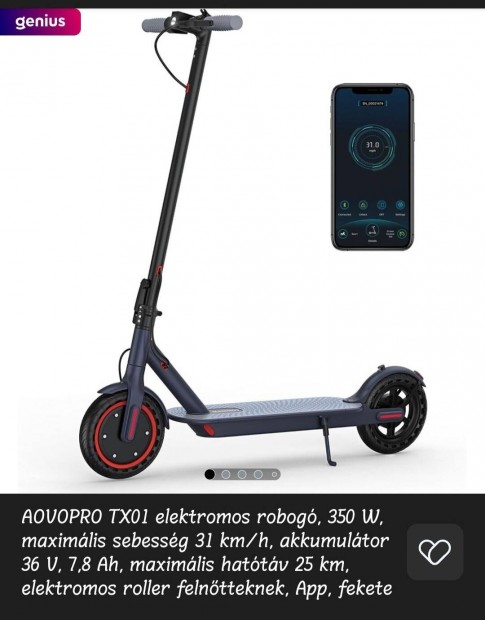 elektromos roller 350w