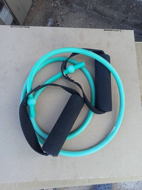 erősítő fitness gumikötél 120 cm zöld