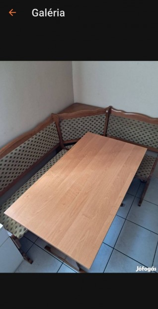 étkezős sarokgarnitúra