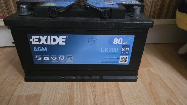 exide ek800 80Ah/800A inditóakku