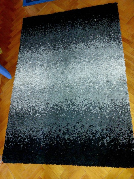 fekete-,sz�rke vastag szonyeg 170x120 