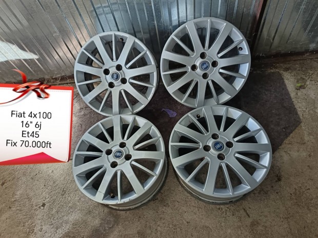 fiat grande/ evo punto 4x100 16 col alufelni szett 
