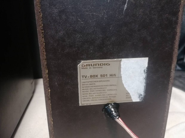 grundig tv box 501 hangfal