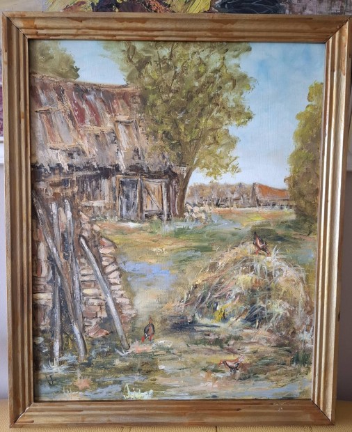 hátsóudvar c.festmény