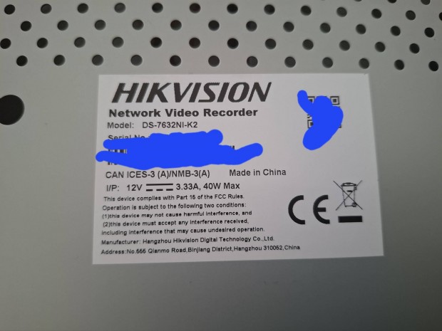 hikvision nvr ds-7632ni-k2 dvr kamera kzpont