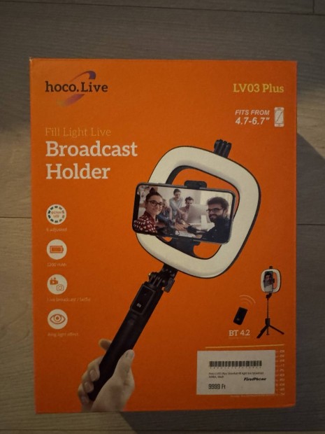 hoco live LED-es kameraállvány, új