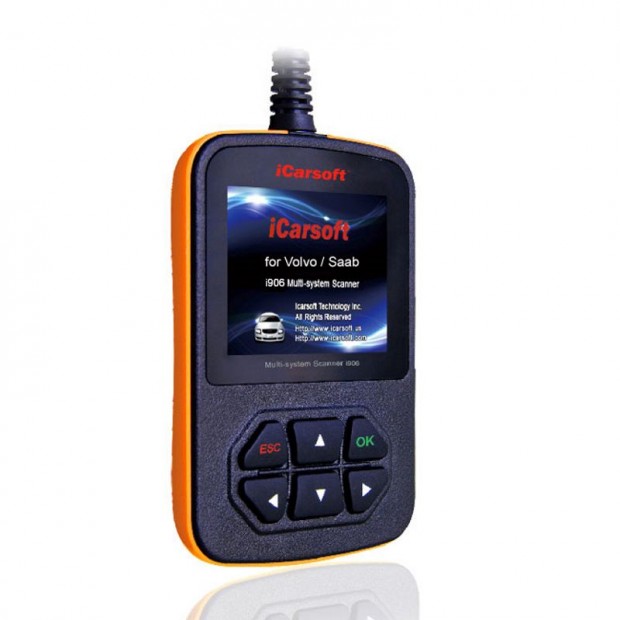 iCarsoft i906 Volvo Saab aut�diagnosztika +OBDII