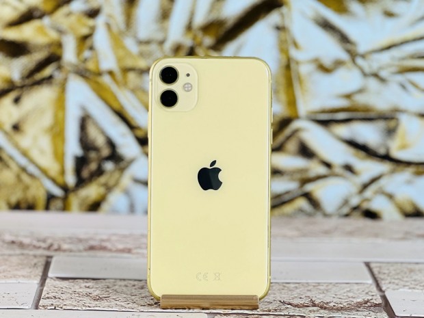 iPhone 11 128 GB Yellow 100% akku, szp llapot - 12 H GARANCIA