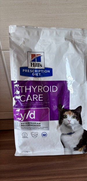 i'm Hill's Prescription Diet y/d Thyroid Care macskatáp
