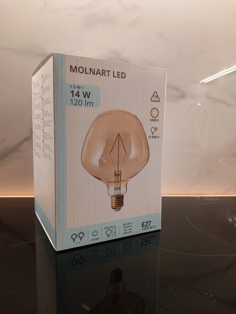 ikea molnart design led izz 14w villanykrte