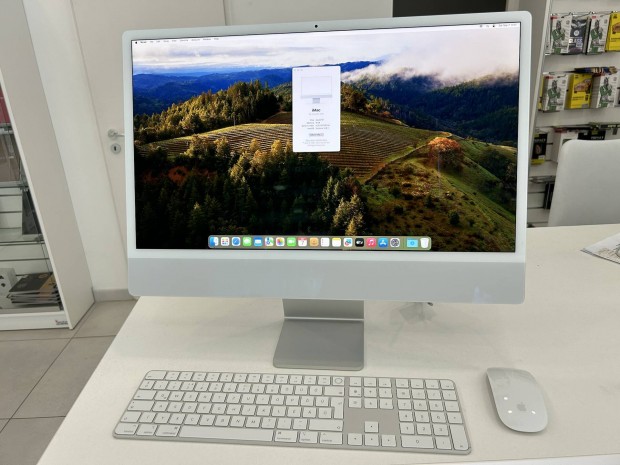 imac 24" 4.5K M1 Silver Mint Az j/8GB/256ssd/2026.09.08.Gar./p3629