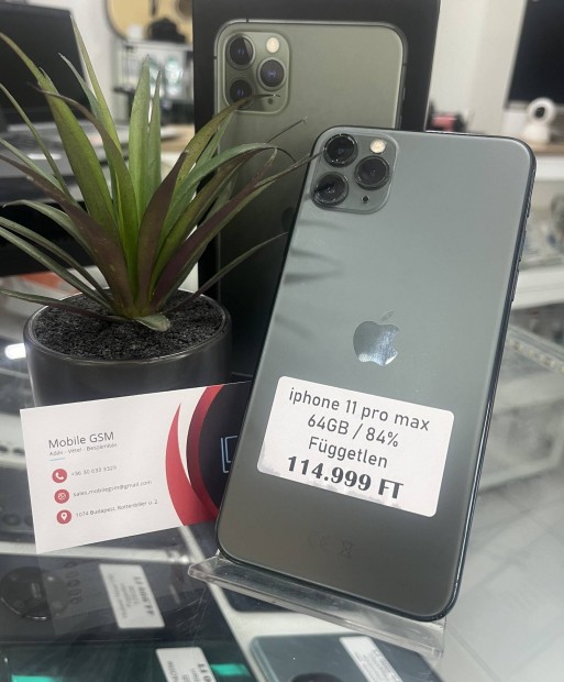 iphone 11 Pro Max 64GB 84% aksi Fggetlen Garancival 