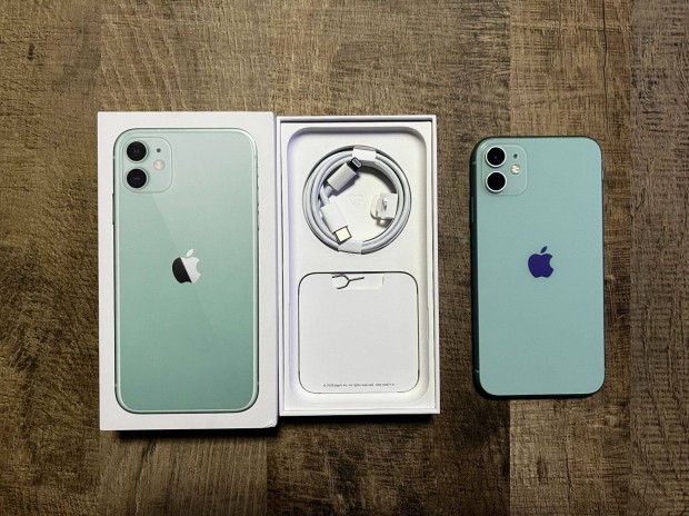 iphone 11 zld 128 GB hibtlan, dobozos