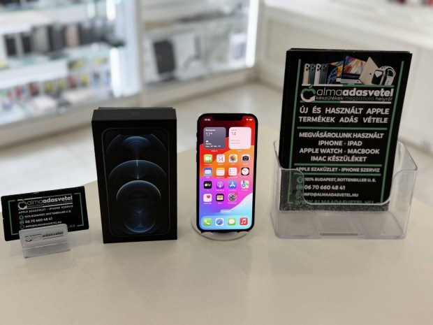 iphone 12 Pro 128GB Független Újszerű/1-3 hónap gar./Akku 85%/p4195