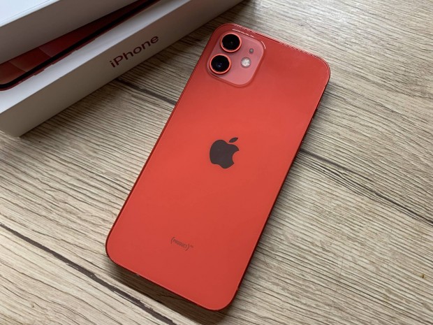 iphone 12,Red,64GB,88%,Gyári-Független