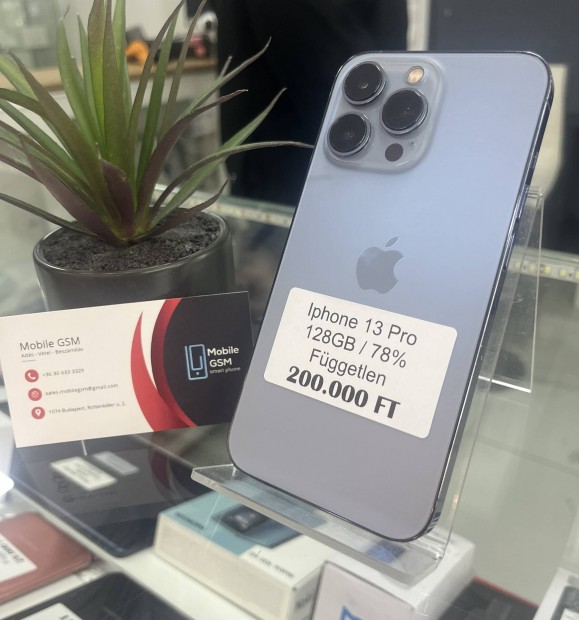 iphone 13 Pro 128GB Fggetlen Garancival 