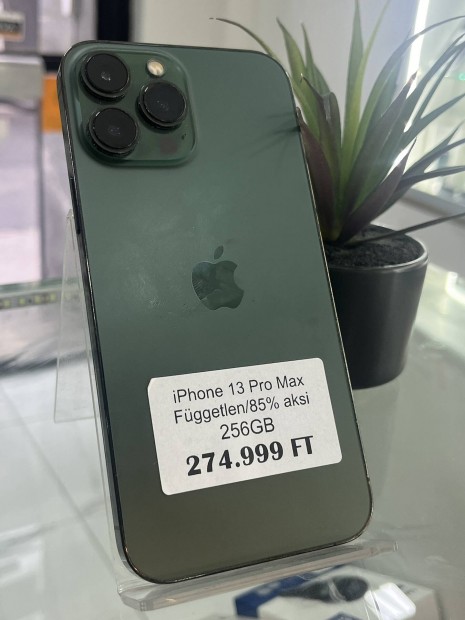 iphone 13 Pro Max 256GB 86%aksi Fggetlen 3 hnap garancival 