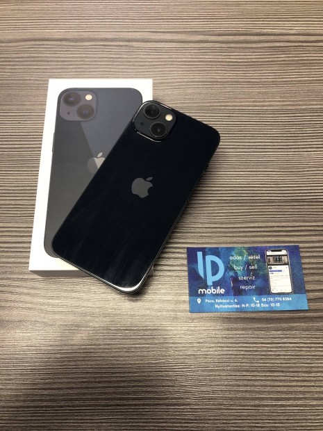 iphone 13, jszer, 256GB, Midnight, Fggetlen, Garancia