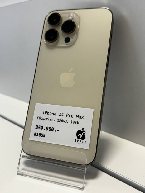 iphone 14 Pro Max 256GB Fggetlen 100% Akku 3 h garancia #1855  