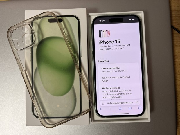 iphone 15 128GB Apple garancia! Akku 100%!