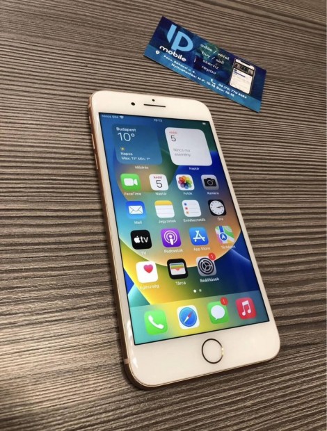 iphone 8 Plus, jszer, 64GB, Gold, Fggetlen, Garancia