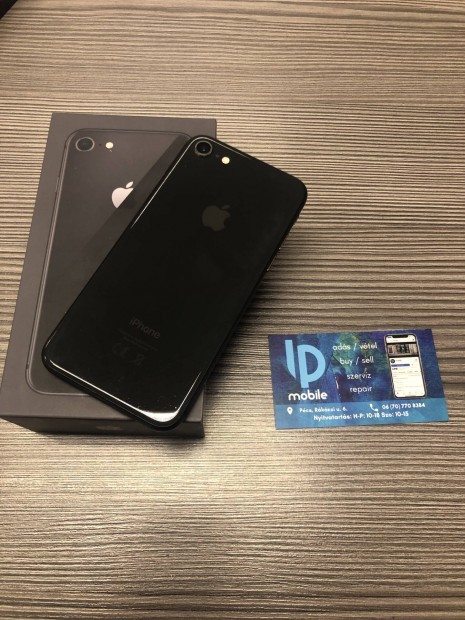 iphone 8, Megkmlt, 64GB, Fekete, Garancia