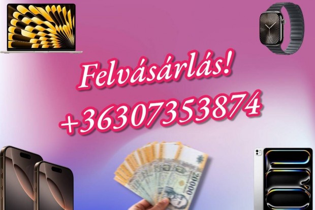 iphone, ipad, Apple Watch, Airpods felvásárlás! Előfizetéses is!