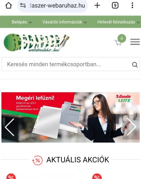 irodaszer webruhz elad