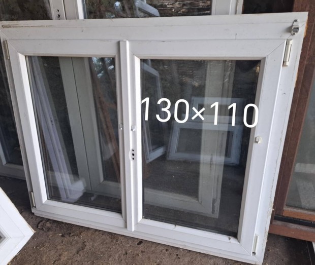 kétszárnyú bukó-Nyíló műanyag ablak 130×110
