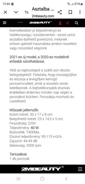 kztmaszos porelszv 2Mbeauty motorral